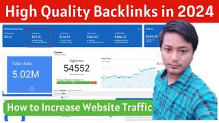 High Quality Backlinks in 2024  How to Build Backlinks For Free [upl. by Ecyaj]