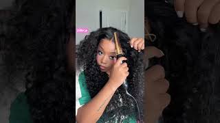 Readt to wig💁‍♀️💕 xrsbeautyhair hairstyles wigs hairstyle greywig hair haircut curlyhair [upl. by Slaohcin]