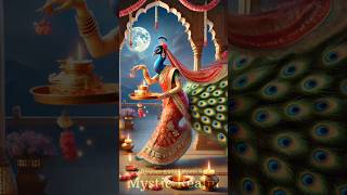 Karwa Chauth Vrat Animation  Mystic Realm Presents The Peacocks Fasting Tale [upl. by Atsahs]