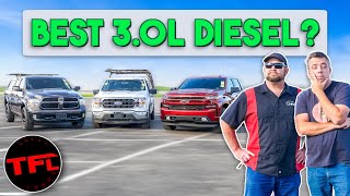 Ram vs Ford vs Chevy  Whats The Best Affordable Diesel HalfTon Truck [upl. by Ainoz]