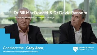 Neuroendocrine Cancer Symptoms Specialist interview Dr Bill Macdonald and Dr David Ransom 25mins [upl. by Strickland]