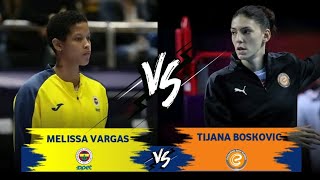 Melissa Vargas  Tijana Boskovic  Fenerbahce opet vs Eczacibasi Dynavit  Turkish Volleyball league [upl. by Godred]