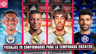 FICHAJES CONFIRMADOS para la SIGUIENTE Temporada 202425  Mbappe y Yoro al Madrid Savinho y Mas [upl. by Nyleuqaj]