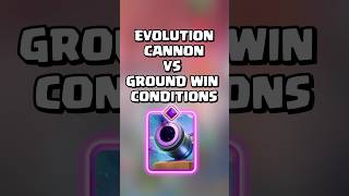 Evolution Cannon VS Ground Win Conditions clashroyale shorts [upl. by Cid]