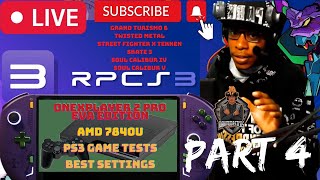 ONEXPLAYER 2 Pro EVA Edition 7840U PS3 Emulation RPCS3 Live Gameplay settings tips setup tutorial 04 [upl. by Ydaf486]