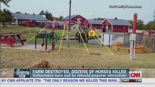 Horse farm hit by tornado [upl. by Sinclair]