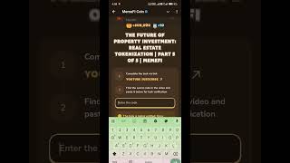 THE FUTURE OF PROPERTY INVESTMENT REAL ESTATE TOKENIZATION  PART 5 OF 5  MEMEFI [upl. by Helprin]