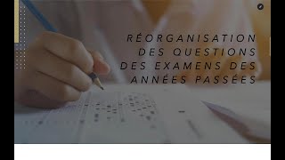 réorganisation des examens des années passées révision organisation générale de la cellule [upl. by Noitsirhc558]