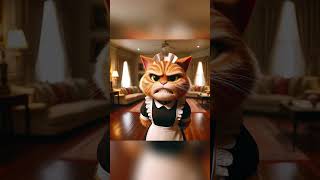 Incompetent Cat Nannycat catstory kitten aicat catcute shorts ai cute animals funny [upl. by Rafa]