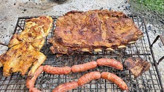 ASADO y DESPOSTE de CORDERO en la ESTANCIA [upl. by Grados]