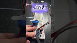 Arduino joystick controlling servo demo with sketch at the end shorts [upl. by Neirbo412]