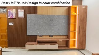 best guest room TV unit design  hall tv unit design [upl. by Laicram]