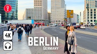 BERLIN  Germany 🇩🇪 4K Walking Tour  Iphone 15 Pro 📹 Berlin is getting cold and windy 🥶 [upl. by Enitsirk]