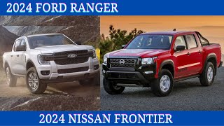 Midsize Truck Trials Comparison 2024 Ford Ranger Vs 2024 Nissan Frontier [upl. by Goldston]