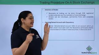 Class 12th – Stock Exchange  Business Studies  Tutorials Point [upl. by Sikko]