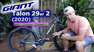 Giant Talon 2 29er 2020 Overview  Review of Talon 2 29er Specs and Thoughts From A New Rider [upl. by Almita]