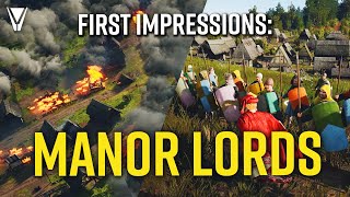 Manor Lords is Awesome  First Impressions  Gameplay [upl. by Odella]