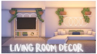 🌿♡ Aesthetic Living Room Decor Hacks ♡ ▪︎adopt me building hacks▪︎  Official Pineapples [upl. by Ninaj]