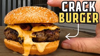 I Tried The Viral Crack Burger  KJ Griddle Recipe [upl. by Anihpled]