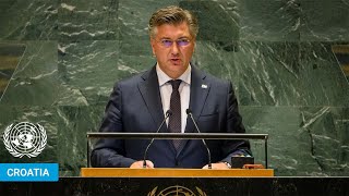 🇭🇷 Croatia  Prime Minister Addresses United Nations General Debate 79th Session  UNGA [upl. by Ashbey886]