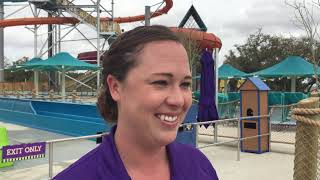 Lise Collins Ihus Breakaway Falls Interview at SeaWorld San Antonio [upl. by Centonze]