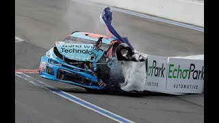 Top 60 NASCAR Crashes of the 2018 Season [upl. by Latsyrhc790]