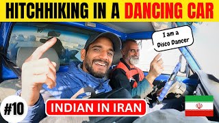 Hitchhiking in Iranian Dancing Car 🇮🇷🇮🇳 INDIAN IN IRAN [upl. by Alyl566]