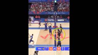 Save and Block From Ishikawa🥶 volleyball volleyballworld leo ishikawa japan play [upl. by Nealah344]