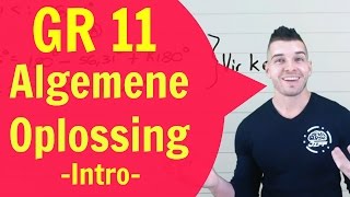 Gr 11 Wiskunde  Trigonometrie  Algemene Oplossing Intro [upl. by Najib]