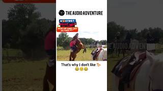 Thats why i dont like horse 🐎  😂🥺😂  funny comedy jhoncena audioadventures [upl. by Licht70]