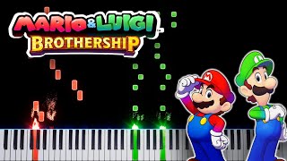 Battle Theme  Mario amp Luigi Brothership Piano Tutorial [upl. by Cram]