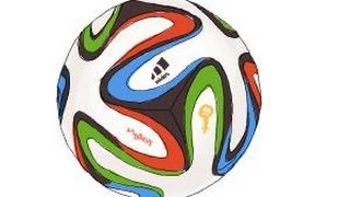 How to draw a Brazuca ball [upl. by Neumark]