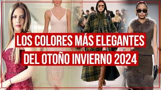 Los 5 Colores en tendencia más elegantes Moda otoño invierno 2024 mujer [upl. by Nonac]