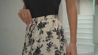 Maxi Skirt Summer Pleated High Waisted [upl. by Adelpho]