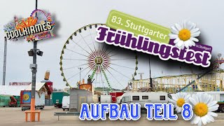 Stuttgarter Frühlingsfest 2023  Aufbau 8 1042023  Clip by CoolKirmes [upl. by Llebyram]