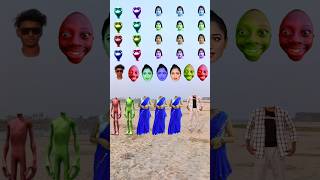 Me and 2 different alien and 3 blue sadi dancing girls and head matching new vfx magical 😁 [upl. by Nillad]