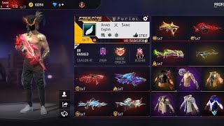 Loaded acc for sale 77 lvl • 7 guns full Maxx freefirelovers ff garenafreefire [upl. by Huxham]