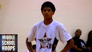 Diante Wood Class of 2018  Christian Woods younger brother  Jr All American Camp 2013 [upl. by Egres]