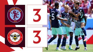 Aston Villa 3 Brentford 3  Premier League Summer Series Highlights [upl. by Sirk]