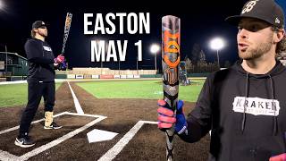 Hitting with the 2024 Easton Mav 1  BBCOR Baseball Bat Review [upl. by Nivk]