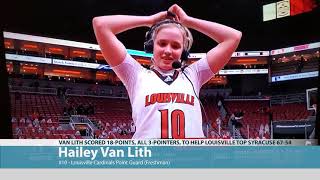 Hailey Van Lith Post Game Interview 20210122 [upl. by Nador]