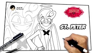 How to draw St Peter from Hazbin Hotel [upl. by Yrian105]