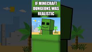 If Minecraft Dungeons was realistic minecraft shorts minecraftdungeons [upl. by Entruoc621]