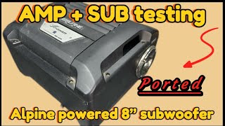 Alpine Swd2000 powered subwoofer review and amp dyno [upl. by Aneri623]