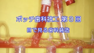 ボッチ歯科技工第3回 目で見る歯科鋳造 [upl. by Nassah]