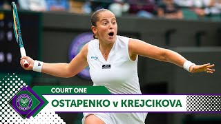 Jelena Ostapenko vs Barbora Krejcikova Highlights Wimbledon 2024 🔴 Grand Slam Champion [upl. by Rice]