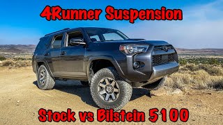 4runner Suspension Upgrade and Review  Stock vs Bilstein 5100 [upl. by Okun]