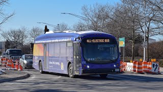 PANYampNJ 2024 60fps 2017 Proterra Catalyst BE40 E2 771 ex  MTA 0017 in JFK Airport [upl. by Longwood]