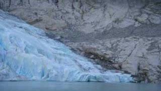 Norway The glacier Briksdalsbreen [upl. by Yelkreb508]