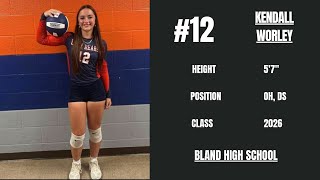 12 Kendall Worley Highlights vs Giles 10182024 [upl. by Yelsnia]